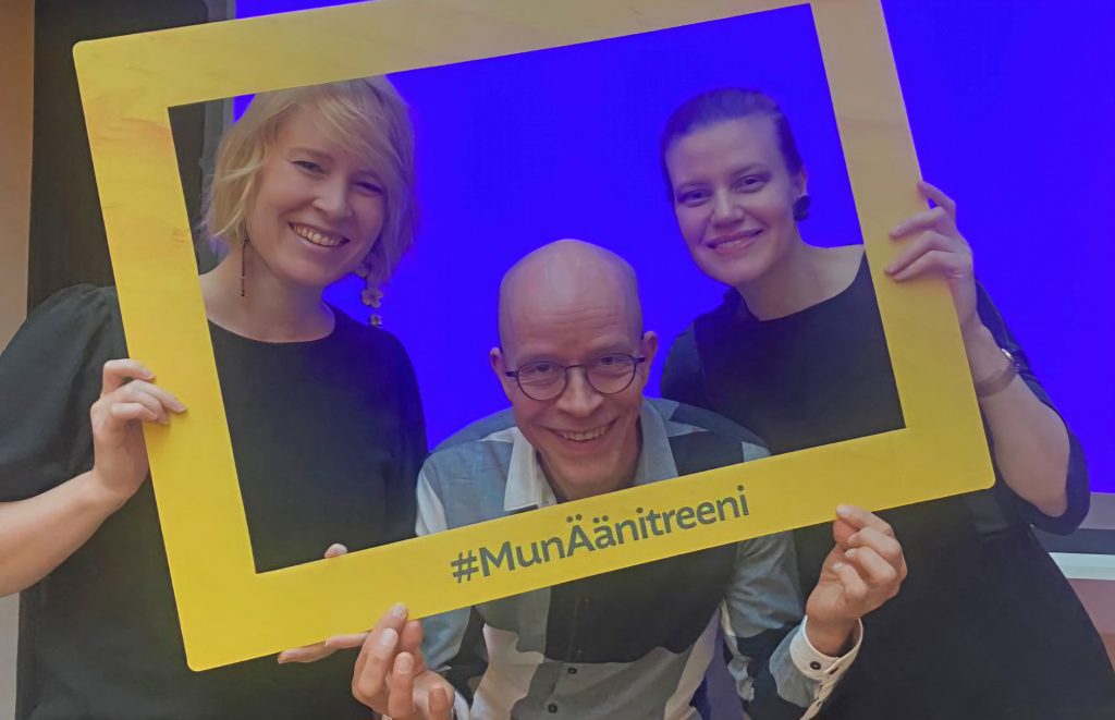 Kuva Marja Suurpalosta, Terhi Meriläisestä ja Risto Härkösestä